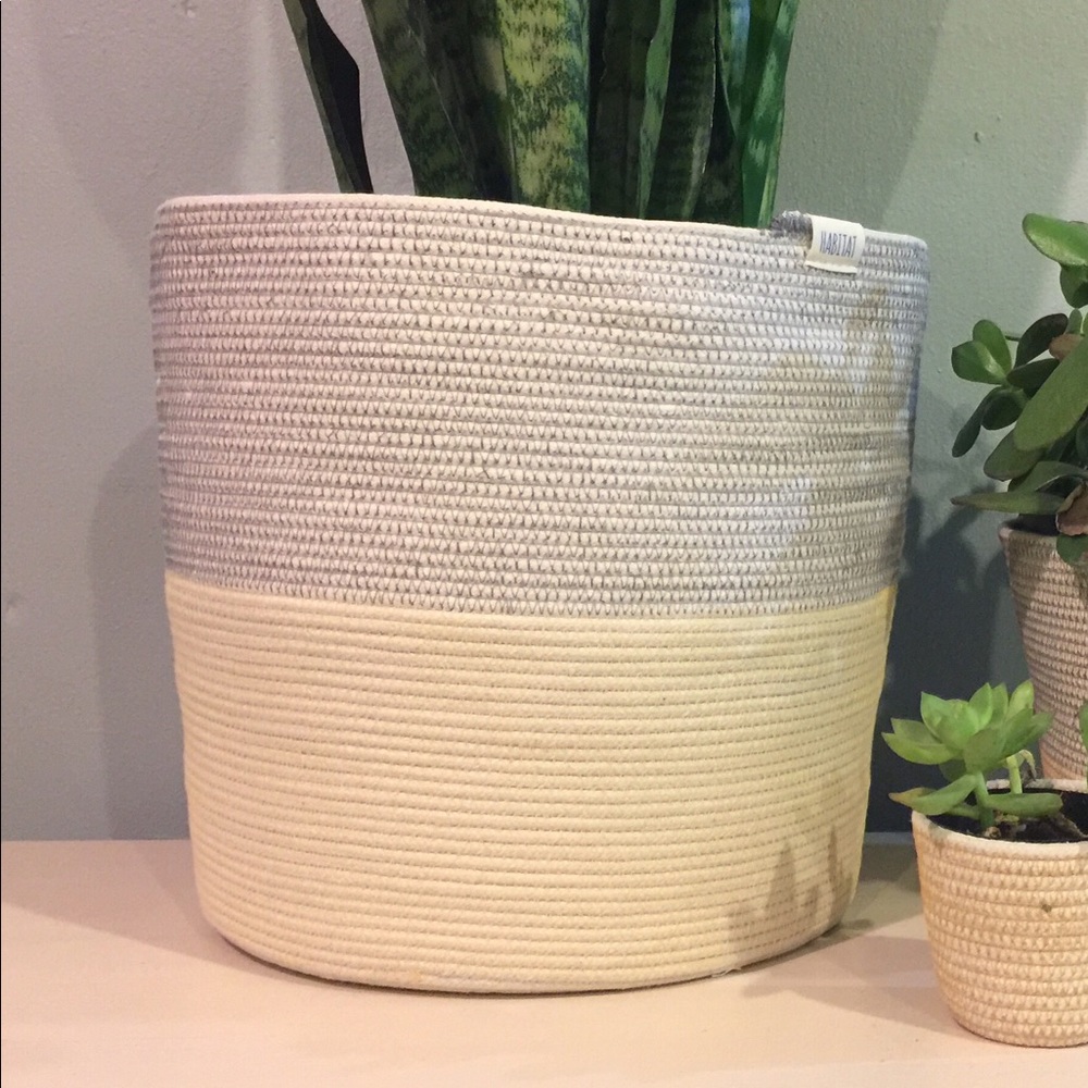 Large cord coiled basket